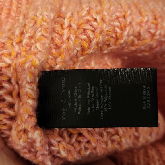 Rag & Bone Cheryl Crew Merino Wool Blend Sweater Size Small Petite - Picture 6 of 8